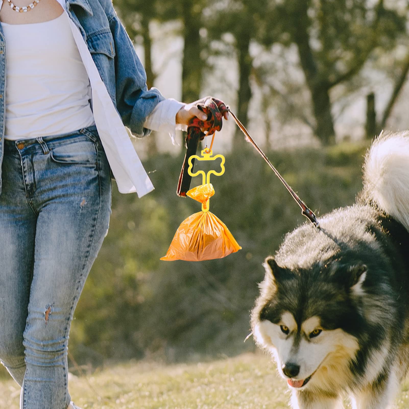 Garbage Bag Holder Dog Waste Bag Clip Dog Walking Supplies Abs Material Portable and Durable