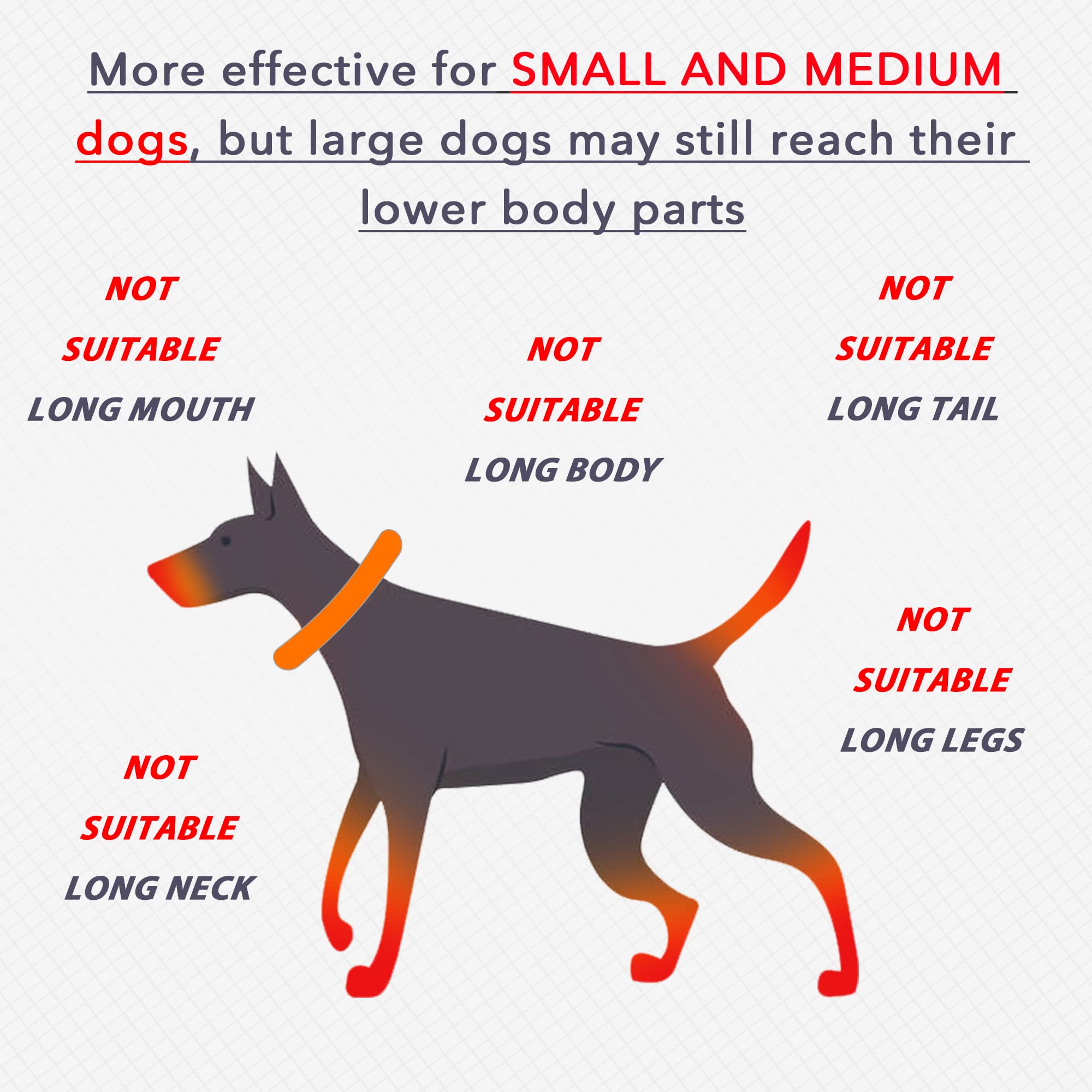 IDOMIK Dog Recovery Collar, Waterproof Soft Dog Cone After Surgery, Comfy Protective Elizabethan Collar Alternative for Dogs Cats, Adjustable Pet Neck Donut Cone Anti-Licking Biting Wounds,Grey,L