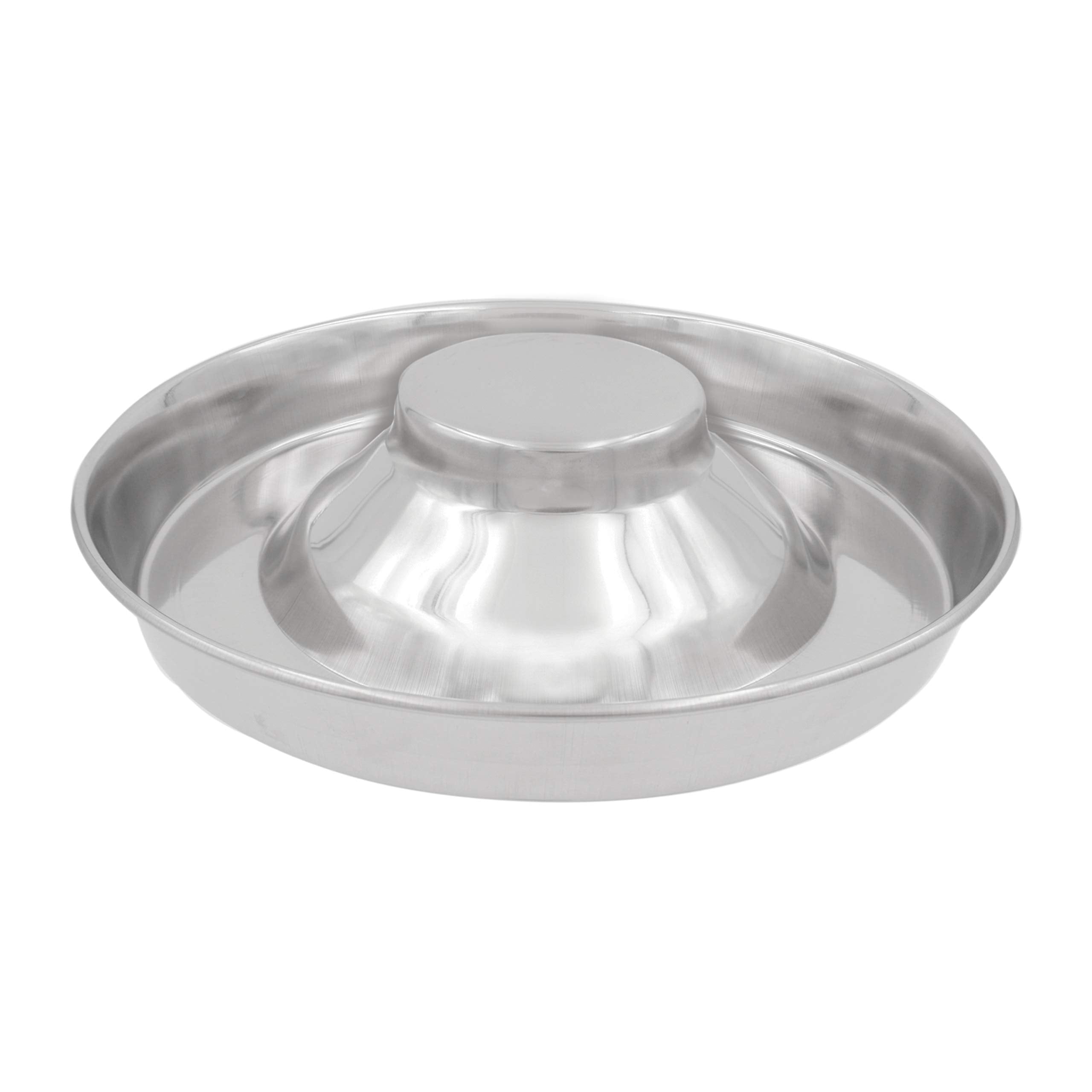 Fuzzy Puppy Feeding Bowls for Litters of Puppies: Welping Dishes for Weaning Puppies & Kittens, Wide Non-Tip Base Puppy Feeder, Also a Great Adult Dog Bowl Slow Feeder | Stainless Steel, 11" (PS-11)