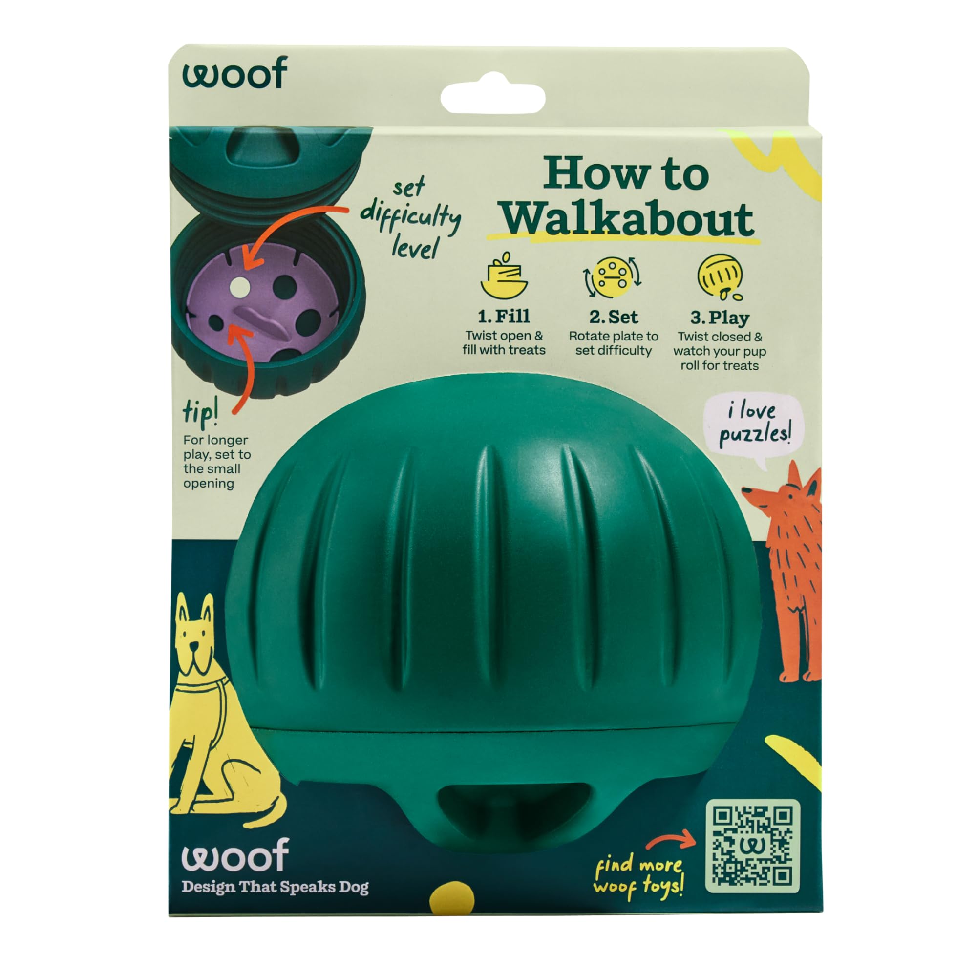 WOOF Walkabout- Small Large Green - Parent