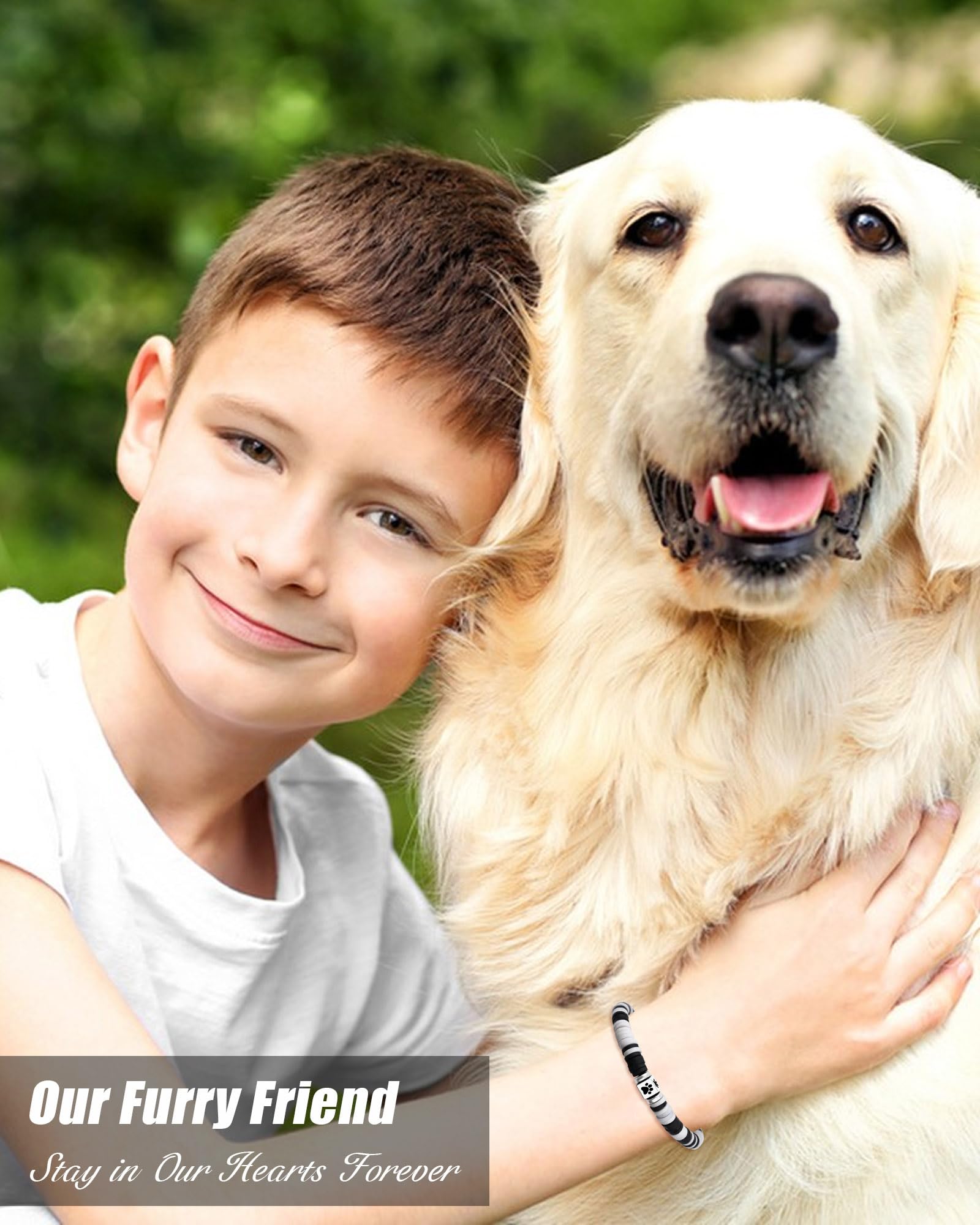 GBTBYS Dog Memorial Gifts for Loss of Dog, Pet Memorial Gift for Dogs, Bracelet for Women Men Who Loss of Beloved Dogs Cat Furry Friend
