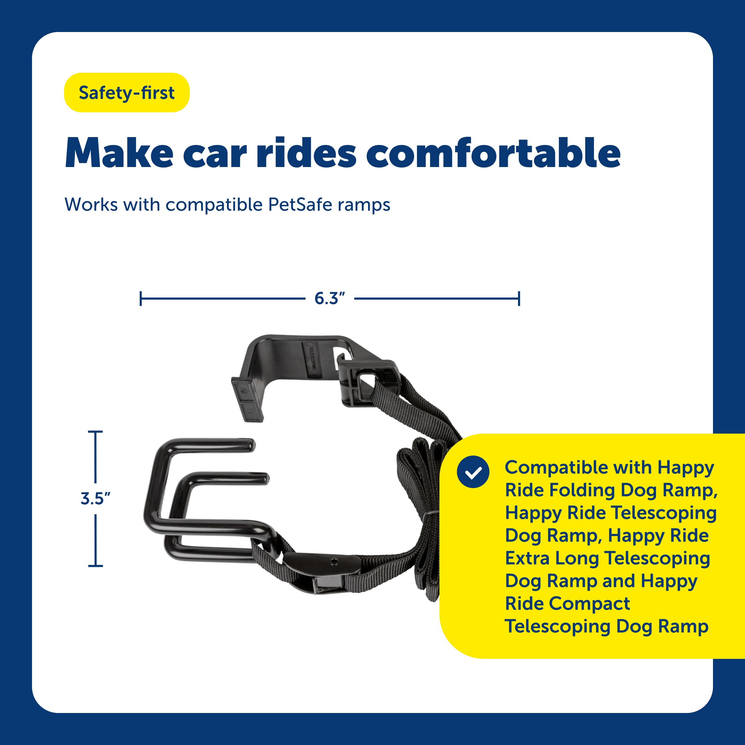 PetSafe Happy Ride Dog Rap Adaptor - Provides Side Door Access to Compatible Ramps - Easy to Install on Most Vehicles