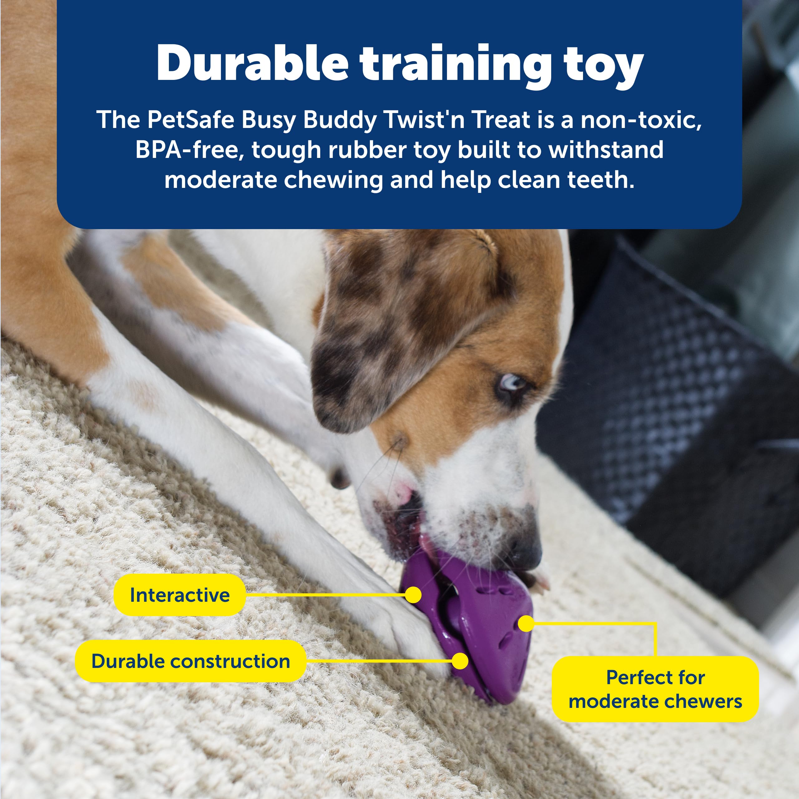 PetSafe Busy Buddy Twist 'n Treat Dispensing Dog Toy - Medium
