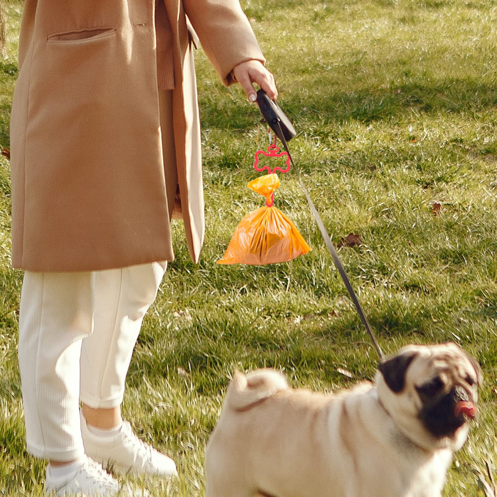 Garbage Bag Holder Dog Waste Bag Clip Dog Walking Supplies Abs Material Portable and Durable