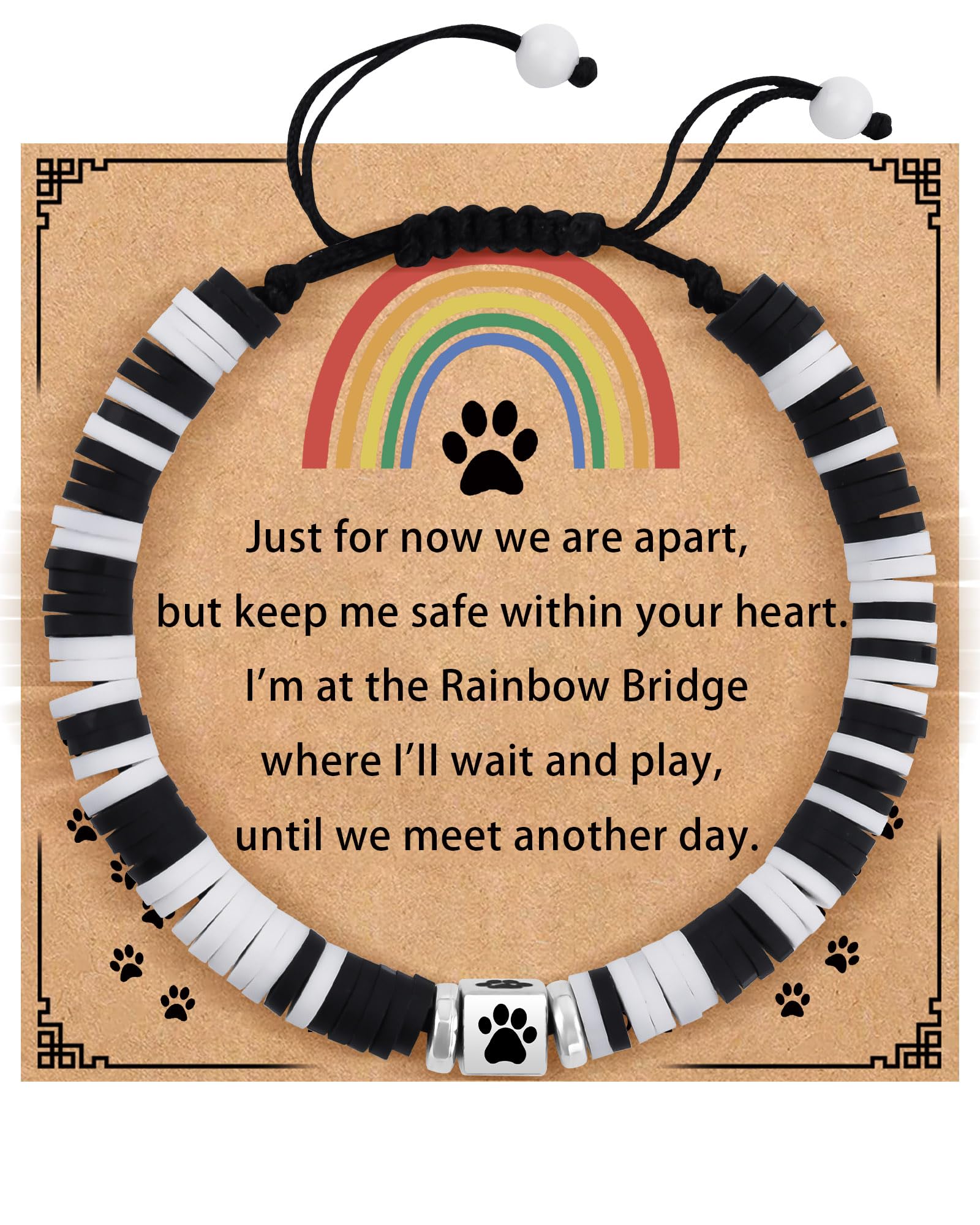 GBTBYS Dog Memorial Gifts for Loss of Dog, Pet Memorial Gift for Dogs, Bracelet for Women Men Who Loss of Beloved Dogs Cat Furry Friend