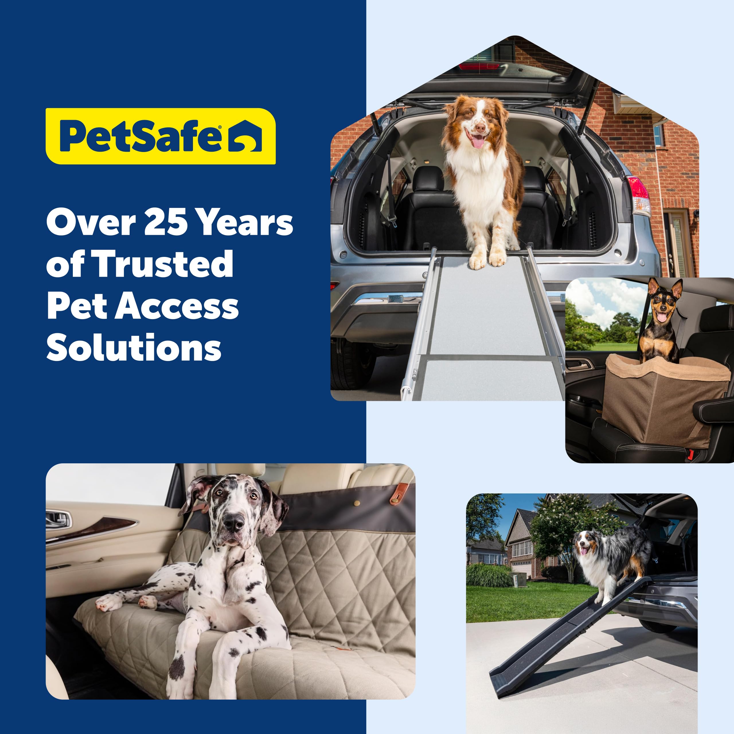 PetSafe Happy Ride Deluxe Hammock Seat Cover Durable Machine Washable Fits Most Cars, Trucks and SUVs Backseat Protection for Pet Paws, Scratches and Dog Hair