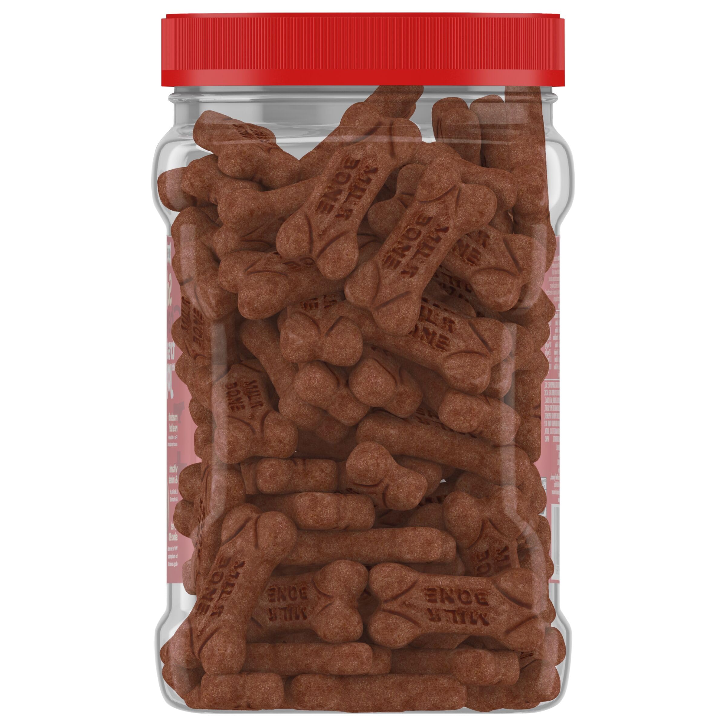 Milk-Bone Soft & Chewy Dog Treats, Made with Real Beef & Filet Mignon, 25 Ounce Canister