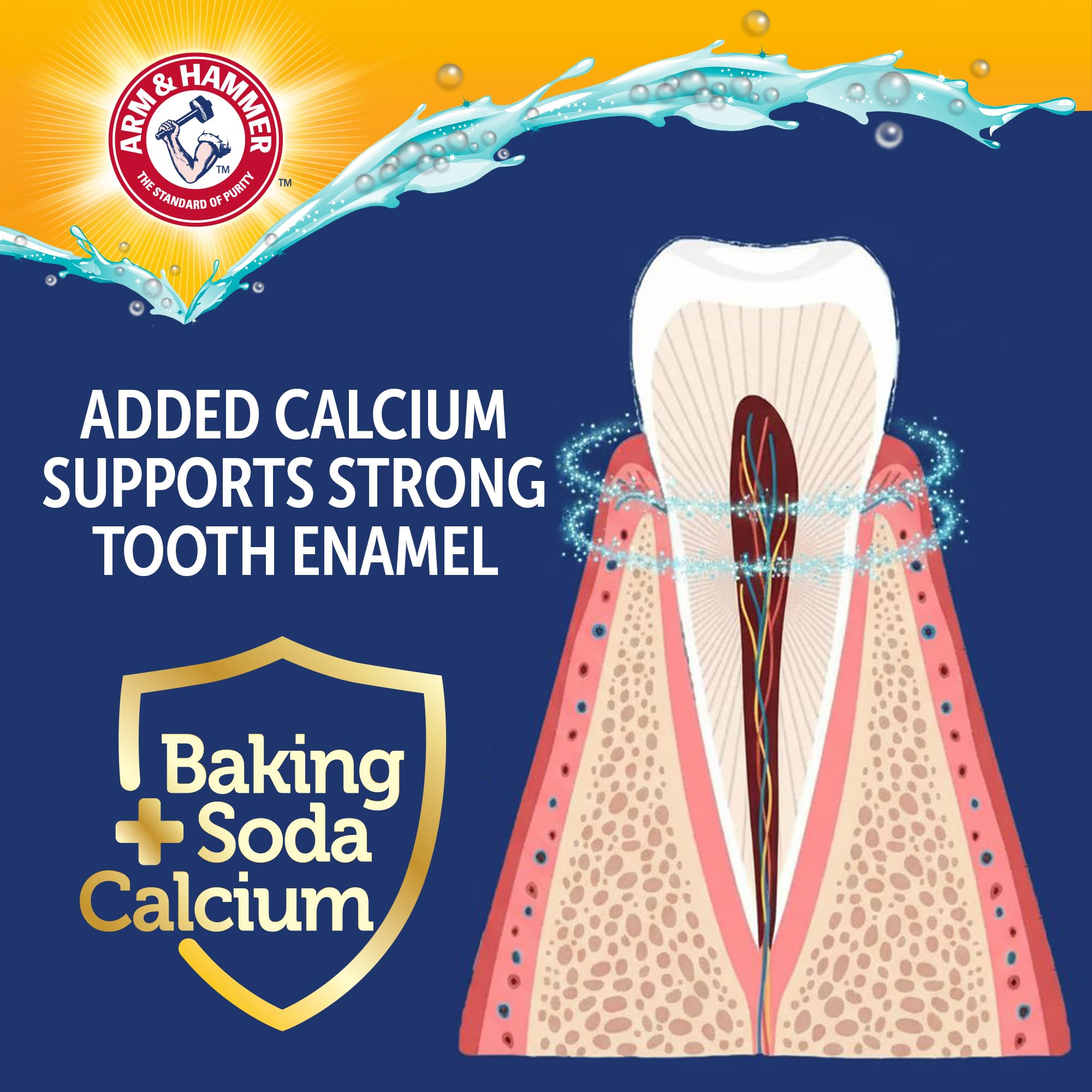 Arm & Hammer Complete Care Enzymatic Dog Toothpaste, Peanut Butter Flavor, Baking Soda and Calcium, Enzymatic Tartar Control Formula, Non-Toxic, Fluoride Free, 6.2 Oz
