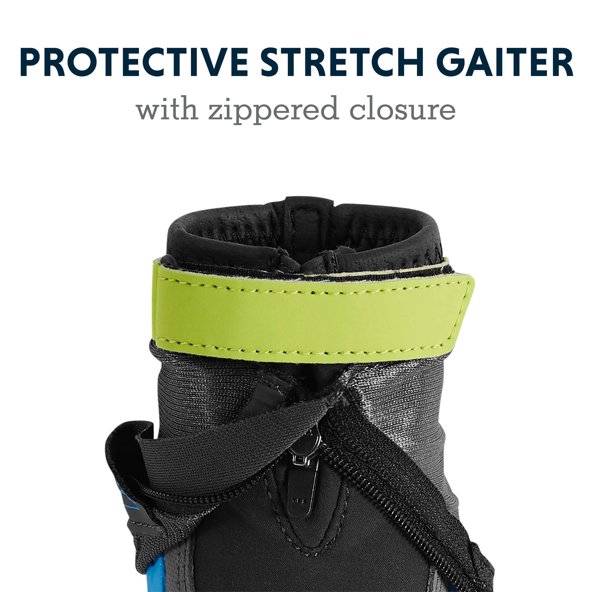 Ruffwear, Polar Trex Dog Boots, Ultimate Winter Paw Protection, Insulated Grip & Anti-Snow Gaiter for Extreme Cold Adventures, Obsidian Black, 2.50"