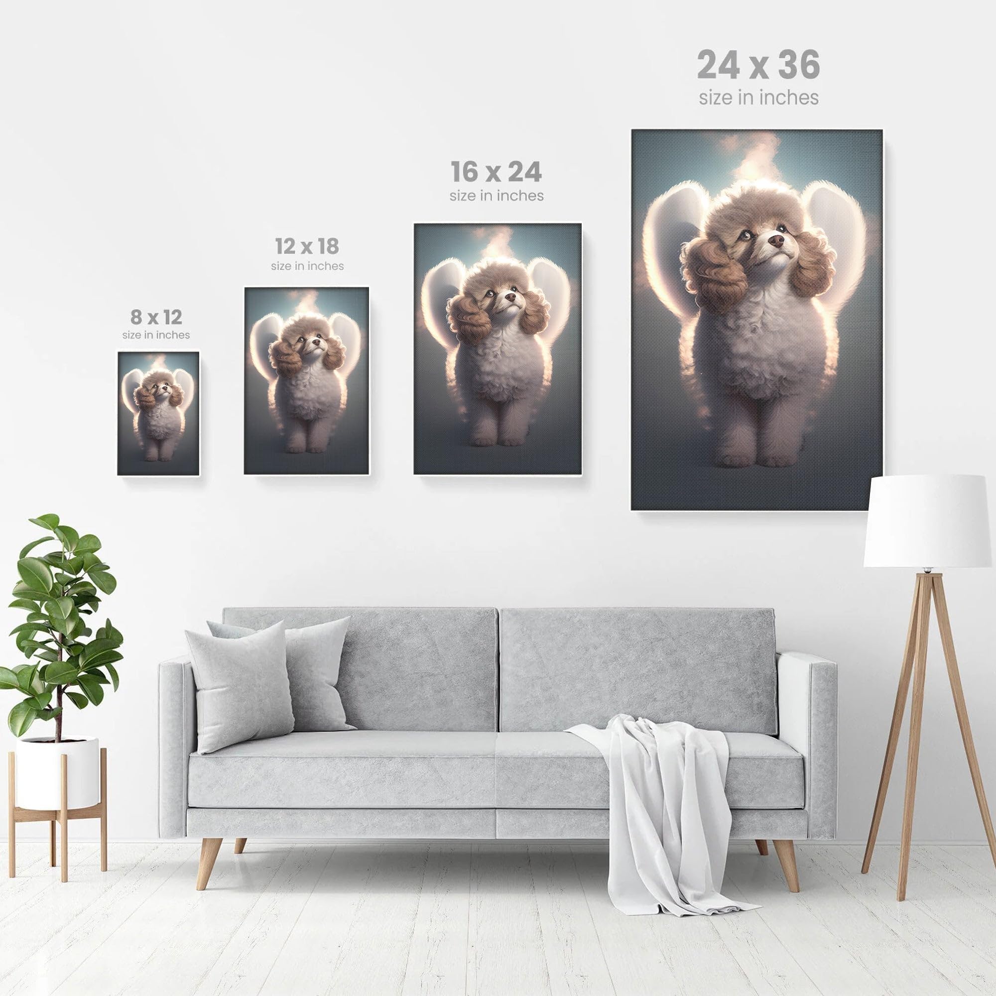 Generic Custom Dog Read Newspaper in Toilet Custom Portrait Canvas & Poster, Funny Pet Portrait Wall Art, Gift for Pet Lover