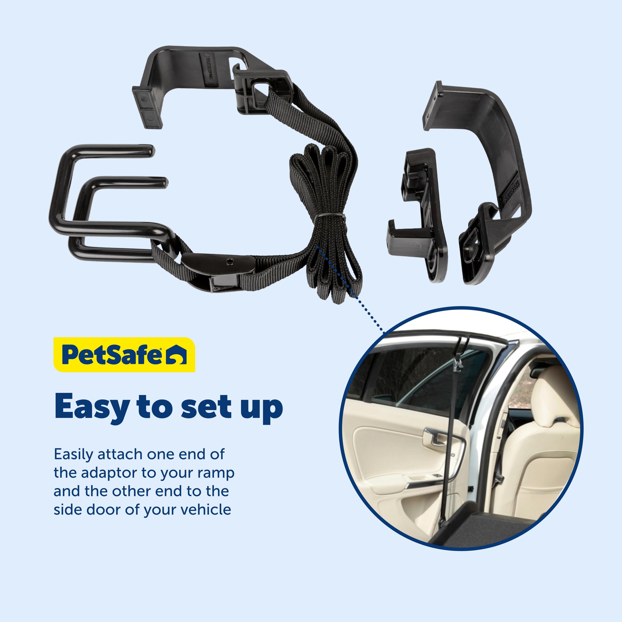 PetSafe Happy Ride Dog Rap Adaptor - Provides Side Door Access to Compatible Ramps - Easy to Install on Most Vehicles