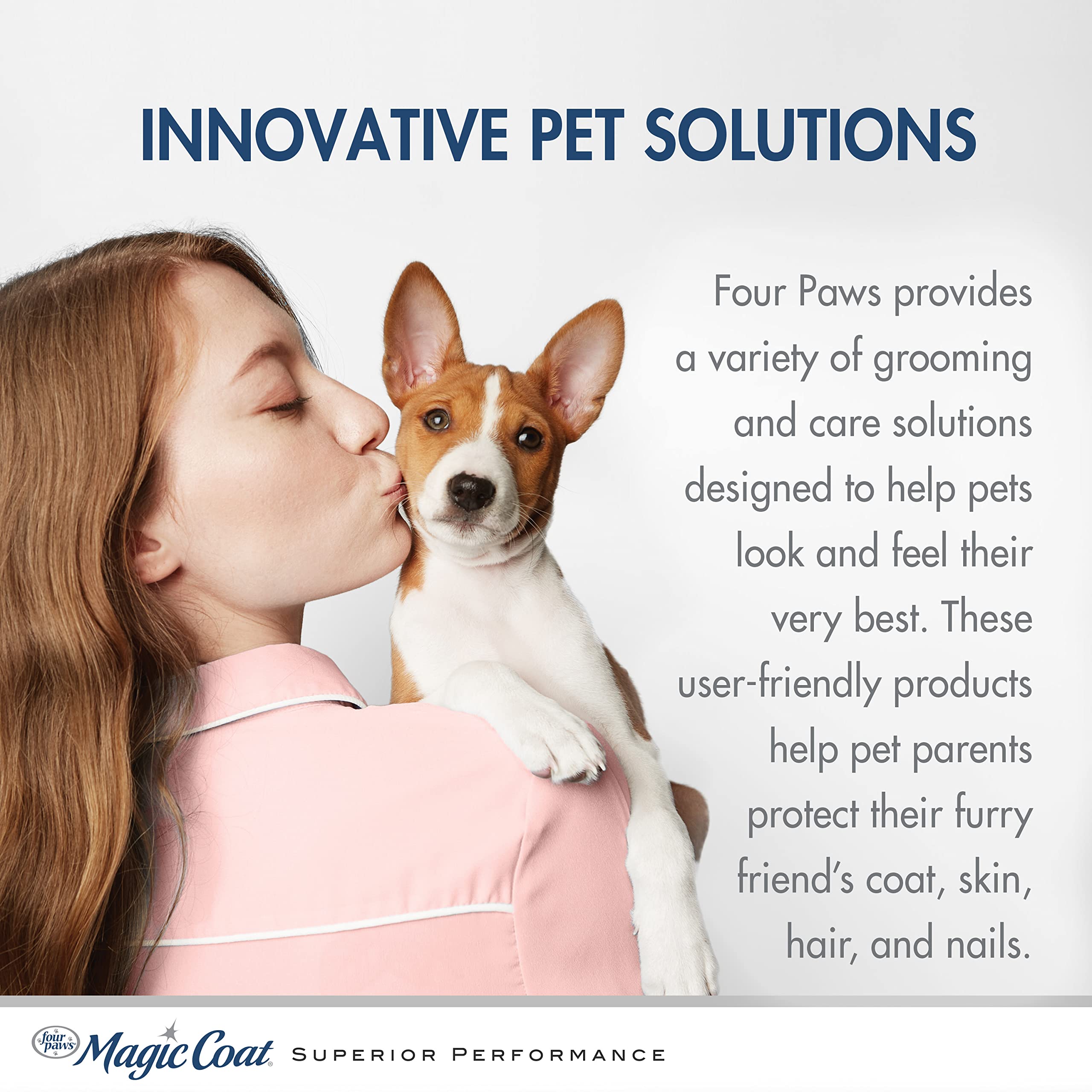 Four Paws Magic Coat Cleans & Conditions 2-in-1 Shampoo and Conditioner for Dogs, Moisturizing Dog Wash for Itchy Dry Skin, Dog Grooming, Calming Water Scent, 16 Ounce