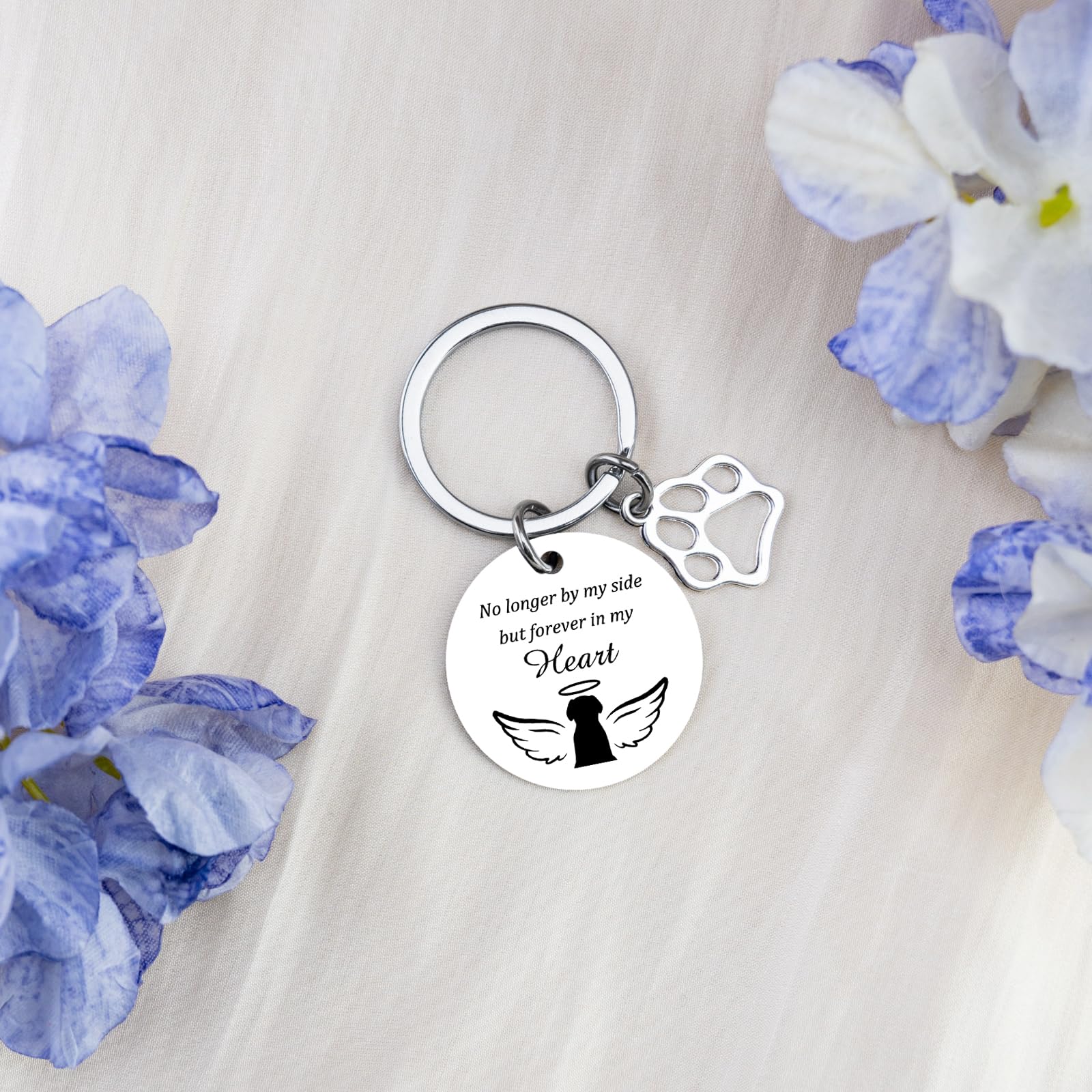 Rainbow Bridge Dog Memorial Gifts Pet Memorial Gifts for Dogs Remembrance Dog Passing Away Gift Keychains Dogs Memorials Gift for Family Friend Loss of Pets Lover Anniversary Sympathy Keepsake Keyring