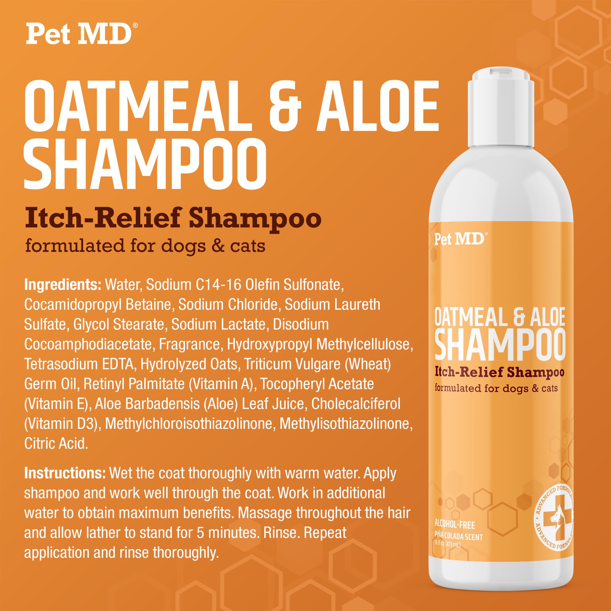 Pet MD Pina Colada Body Spray & Oatmeal + Aloe Shampoo