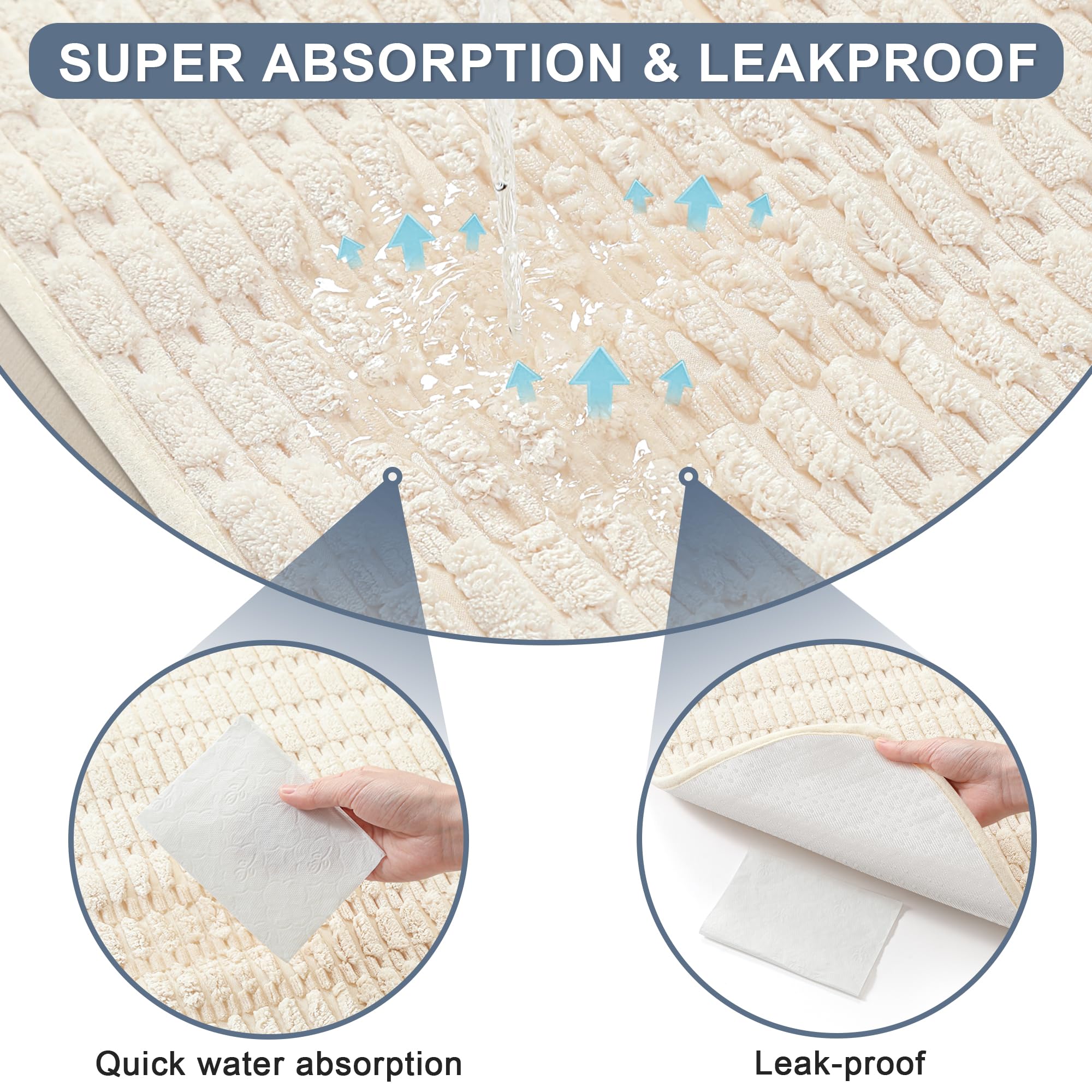 Sinotalent Waterproof Couch Cover for Dogs Washable, Non Slip Back Sectional Sofa Covers for 3 Cushion Couch Pet Friendly, Soft Dog Bed Cover. (Cream White, 30" x 53")