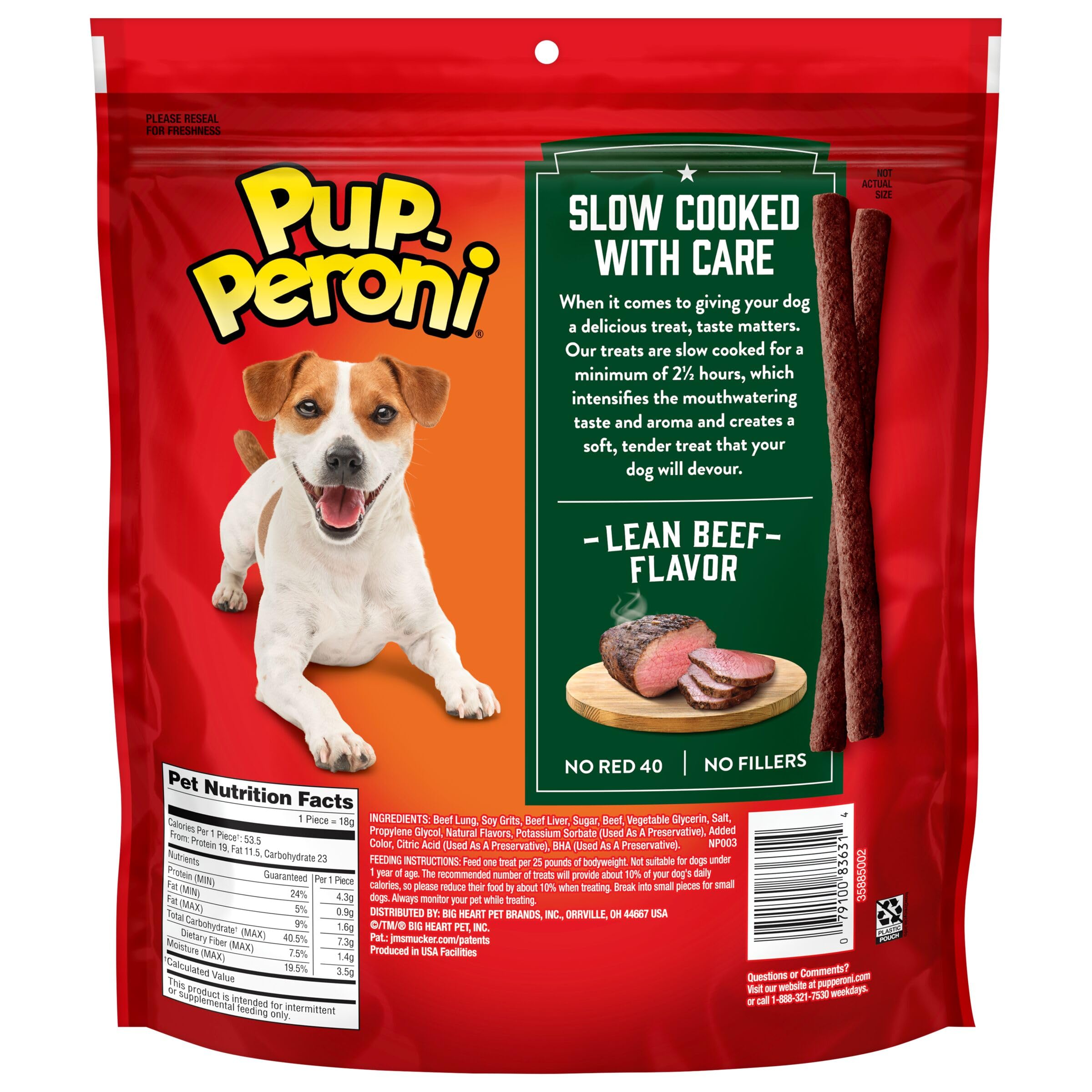 Pup-Peroni Lean Beef Flavor Dog Treats, 22.5 Oz. Bag