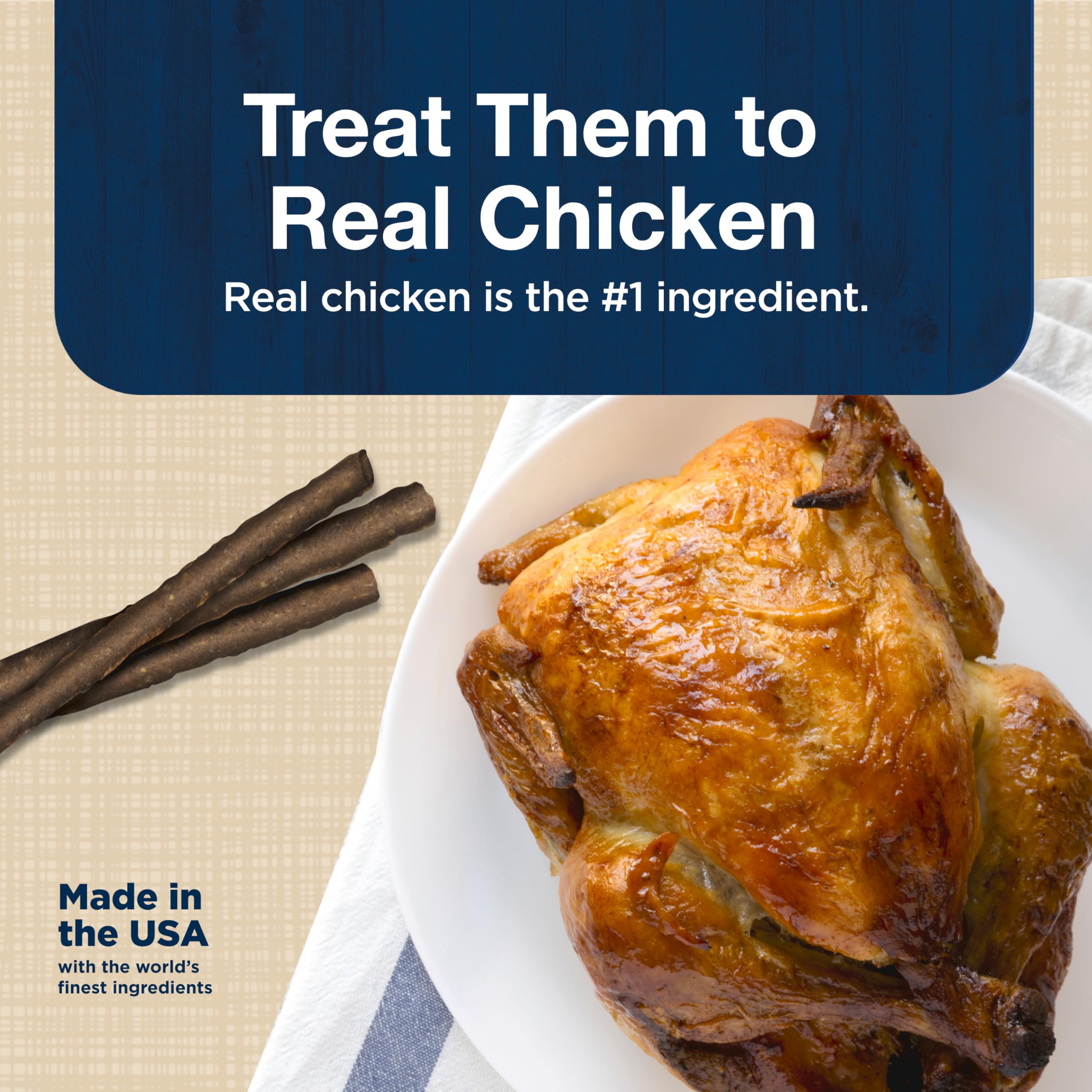 Blue Buffalo Stix Natural Soft-Moist Dog Treats Chicken Recipe 6-oz Bag