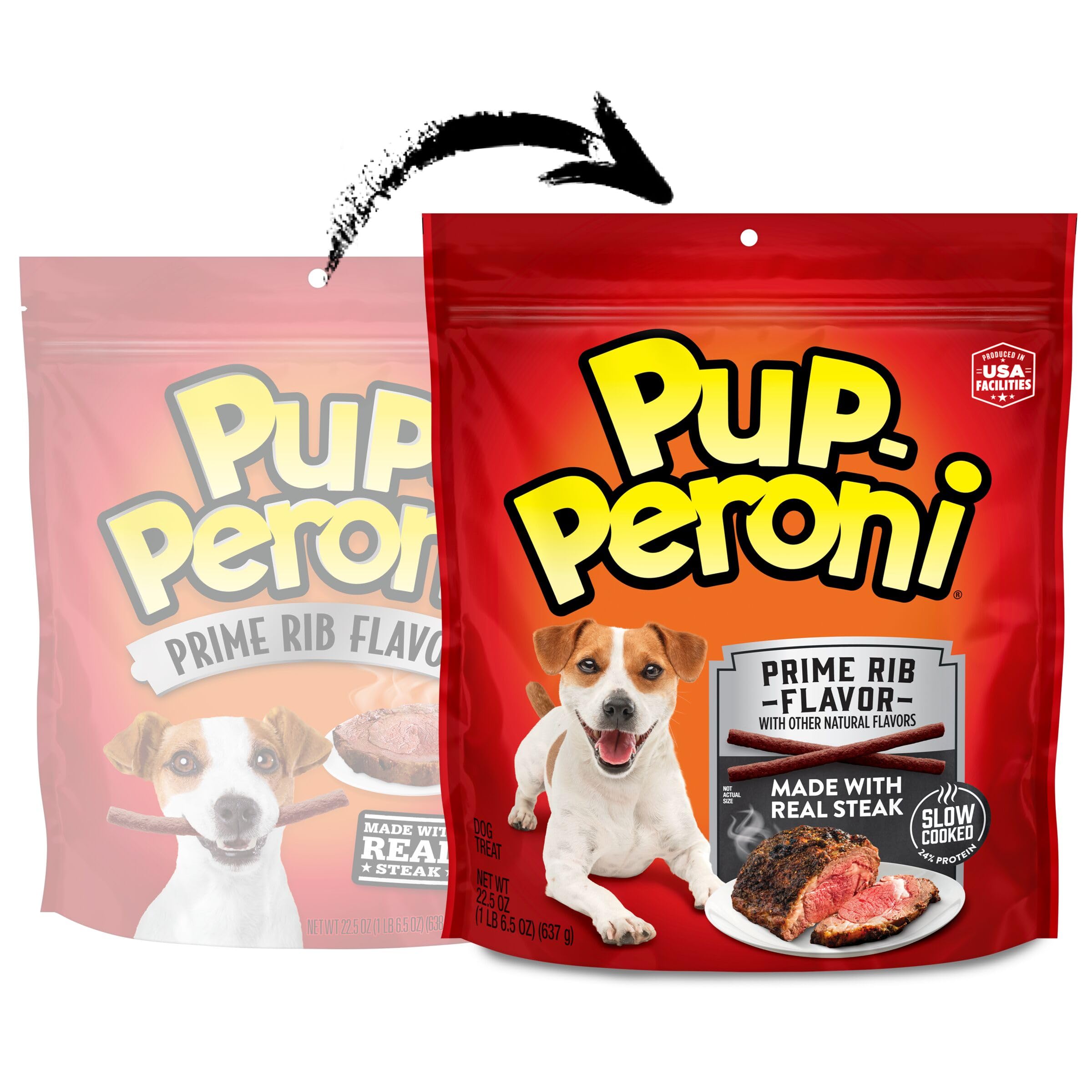 Pup-Peroni Prime Rib Flavor Dog Treats, 22.5 Oz. Bag