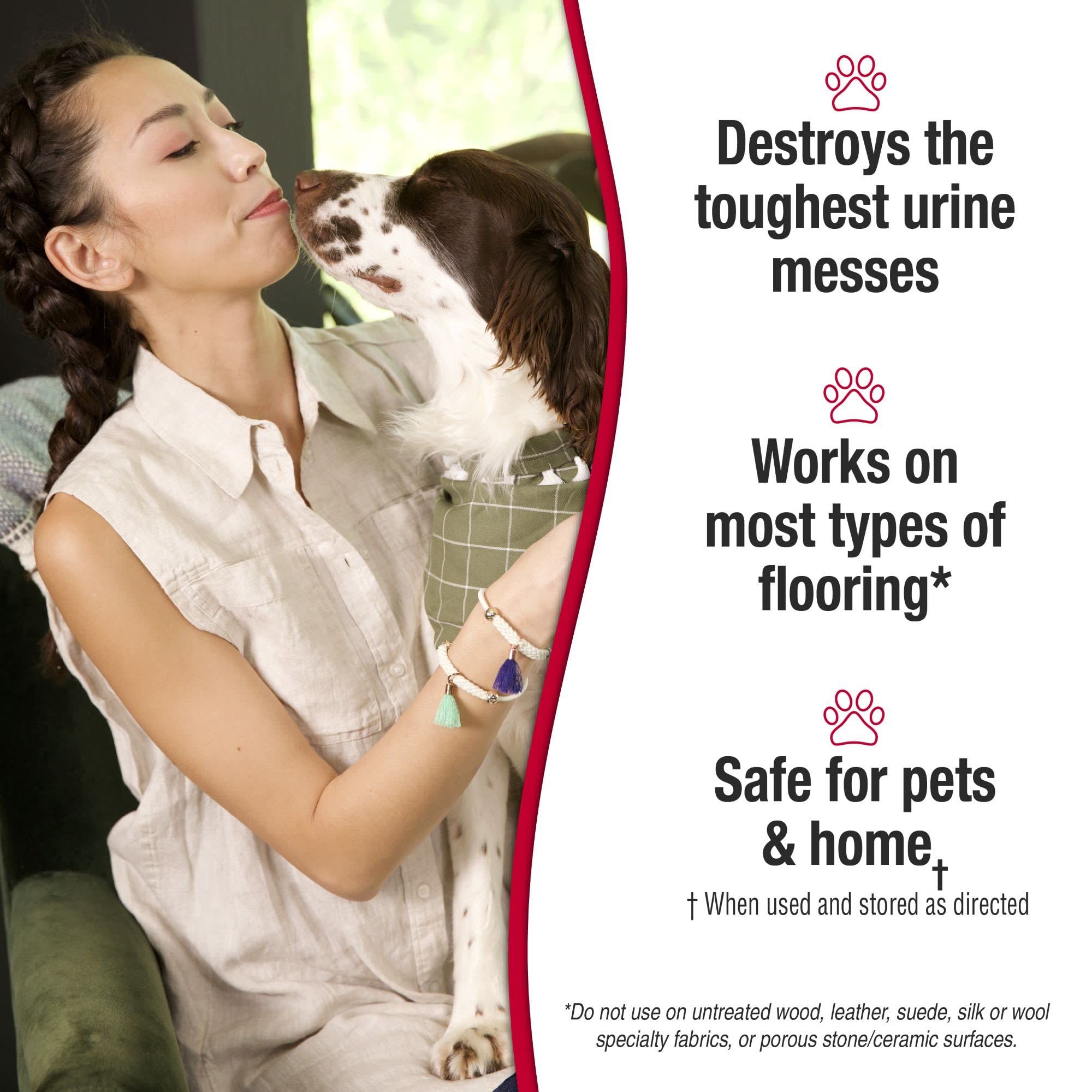 Nature’s Miracle Urine Destroyer Plus for Dogs, Enzymatic Formula Tough on Strong Dog Urine And The Yellow Sticky Residue, 1 Gal