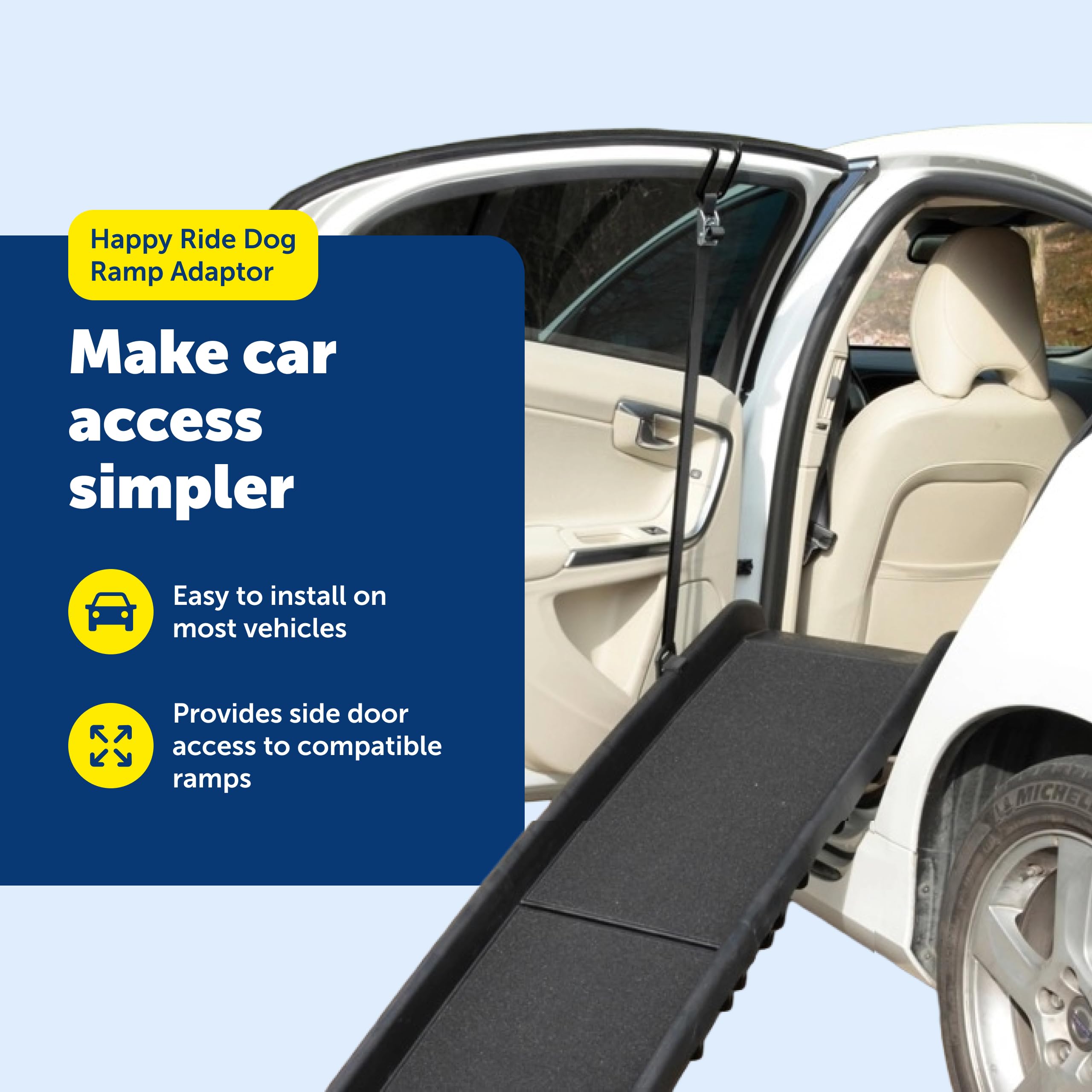 PetSafe Happy Ride Dog Rap Adaptor - Provides Side Door Access to Compatible Ramps - Easy to Install on Most Vehicles