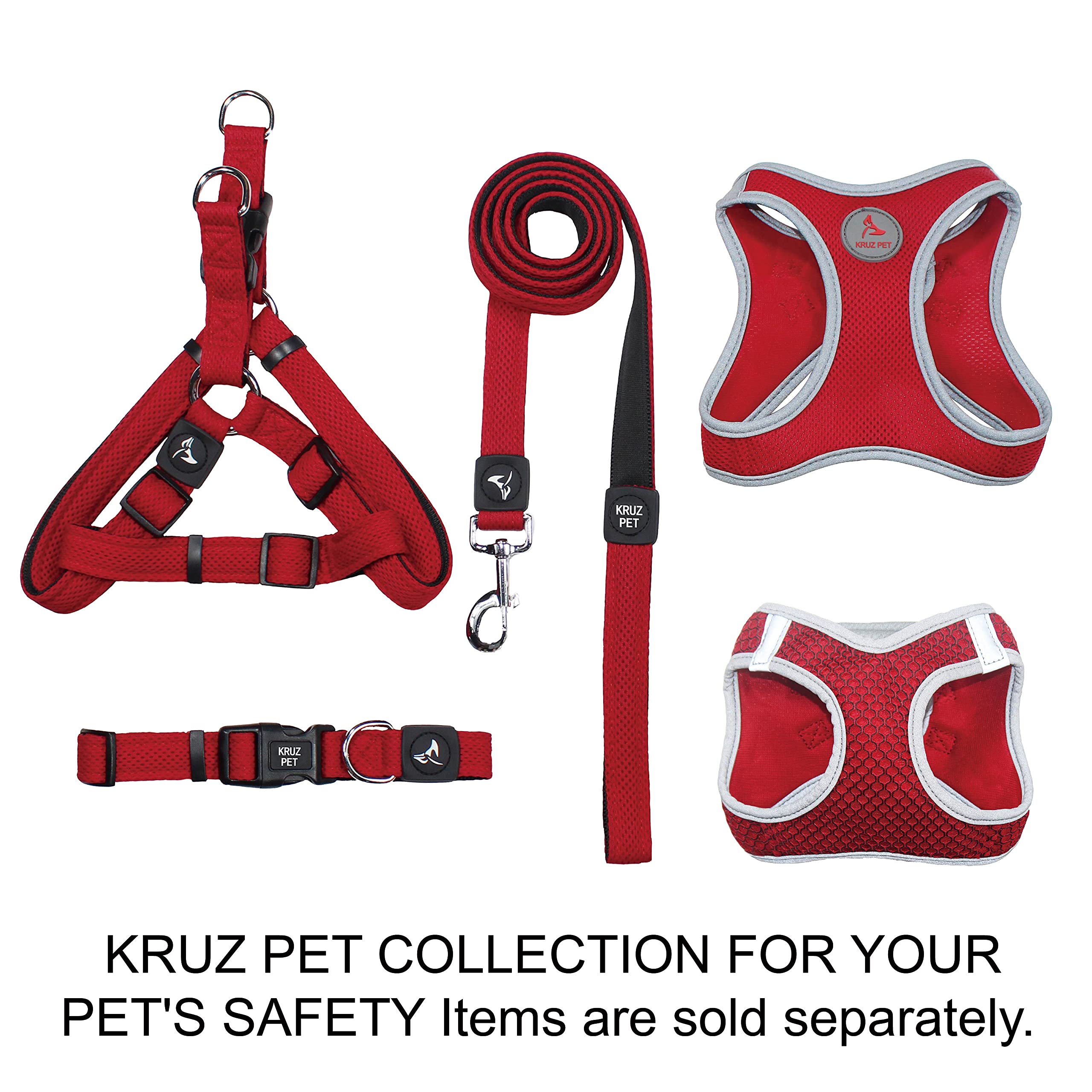 Kruz Pet Dog Collar for Small Dogs (3/4 in Width, 10.5–14.5) | Adjustable Padded Black Dog Collar with Heavy Duty D Ring | Soft Comfortable Fit for Puppies and Small Dogs | Small