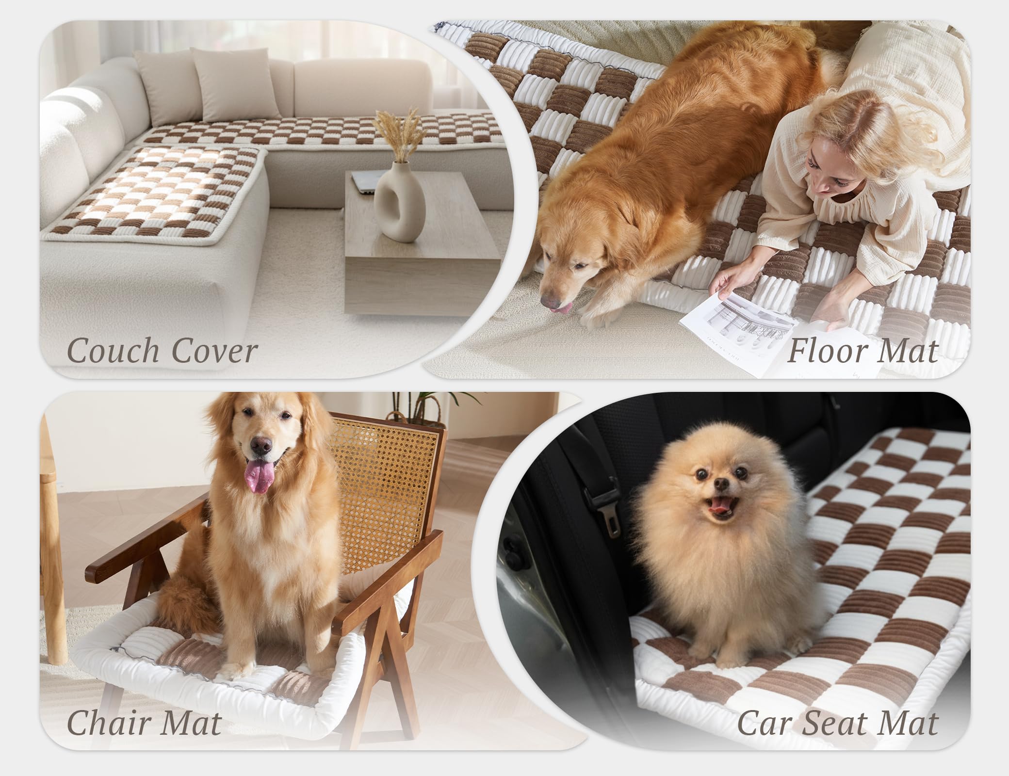 Couch Cushion Cover for dogs Sofa Cover Washable Pet Love Seat Couch Covers for Sofa Slipcovers Couch Protector Blanket for Dogs Sofa Cushion Covers for Pets Washable Pad Black 70x70cm/27.6x27.6in