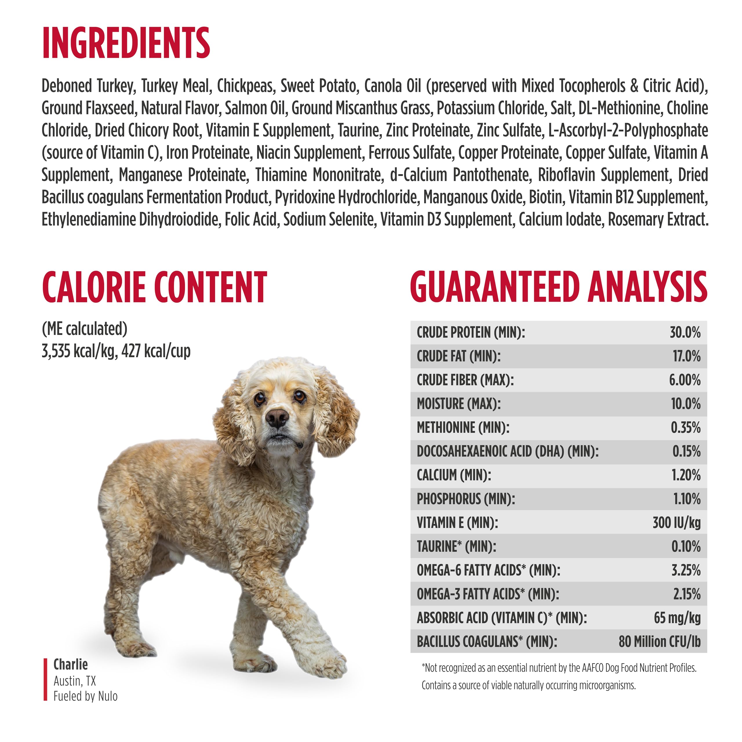 Nulo Freestyle Limited Ingredient Dry Dog Food - High Protein Turkey Recipe, Natural Grain Free Dog Food for Puppies & Adults, Small, Medium and Large Breed Kibble, 5.5lb Bag