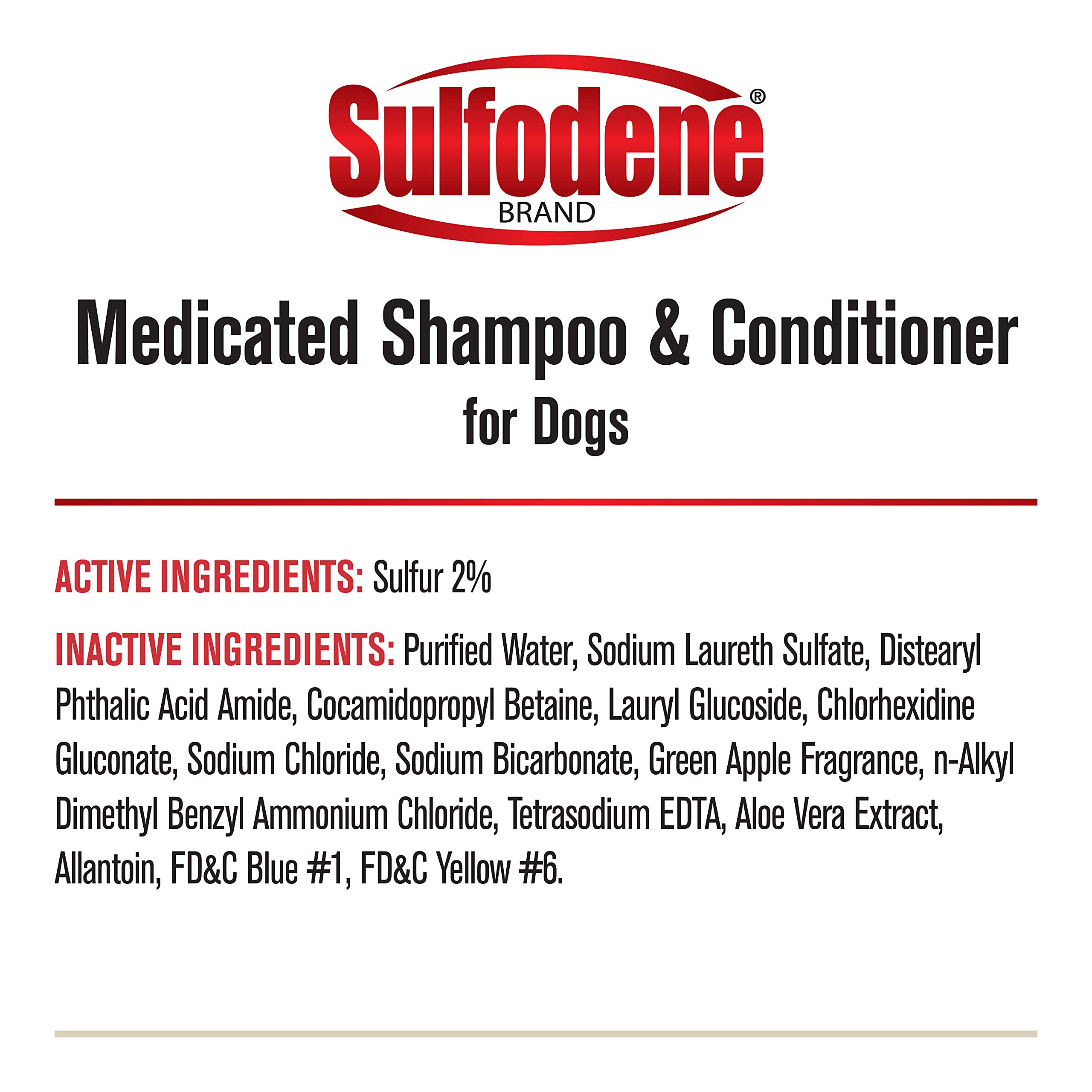 Sulfodene Medicated Shampoo & Conditioner for Dogs 12oz