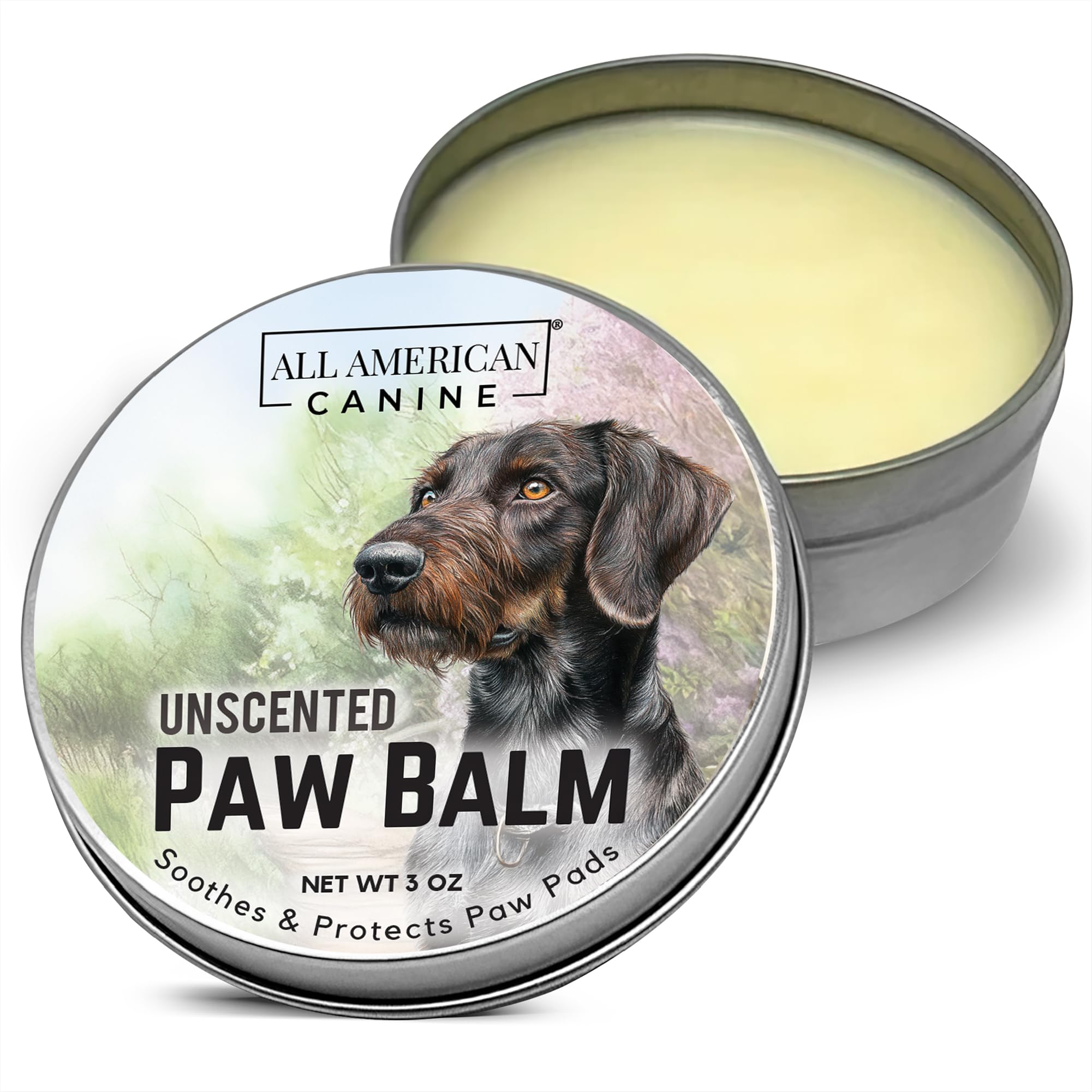 ALL AMERICAN CANINE Soothing Paw Balm with Natural Ingredients for Dog Paw Protection and Nourishment | Suitable for Active, Working, and Sporting Dogs, 3 oz