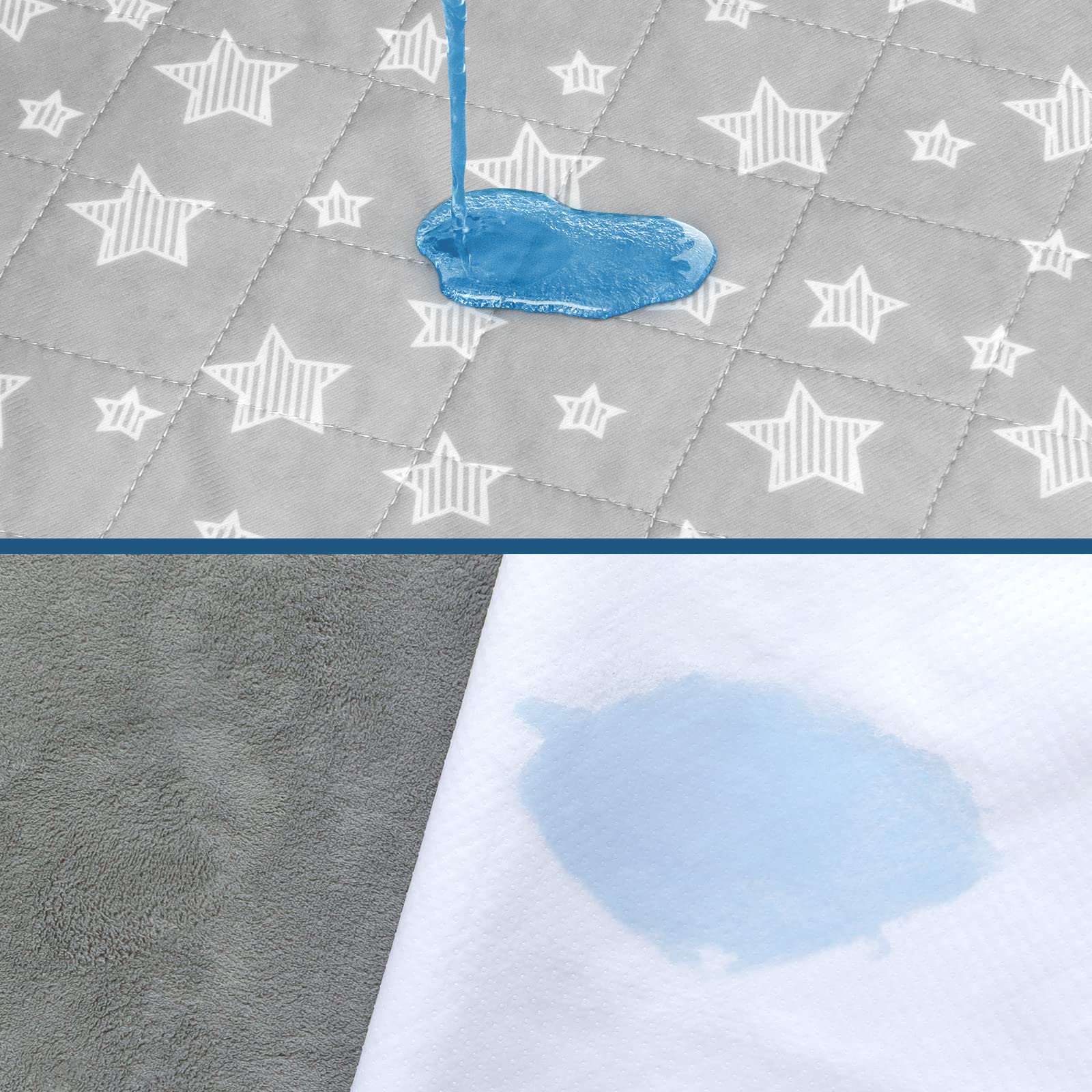 Waterproof Bed Pads Washable 34" x 36" (2 Pack), Absorbent Chuck Pads for Incontinence, Washable Pee Pads for Dogs, Waterproof Mattress Protector for Seniors, Bedwetting Kids, Hospitals, Pets