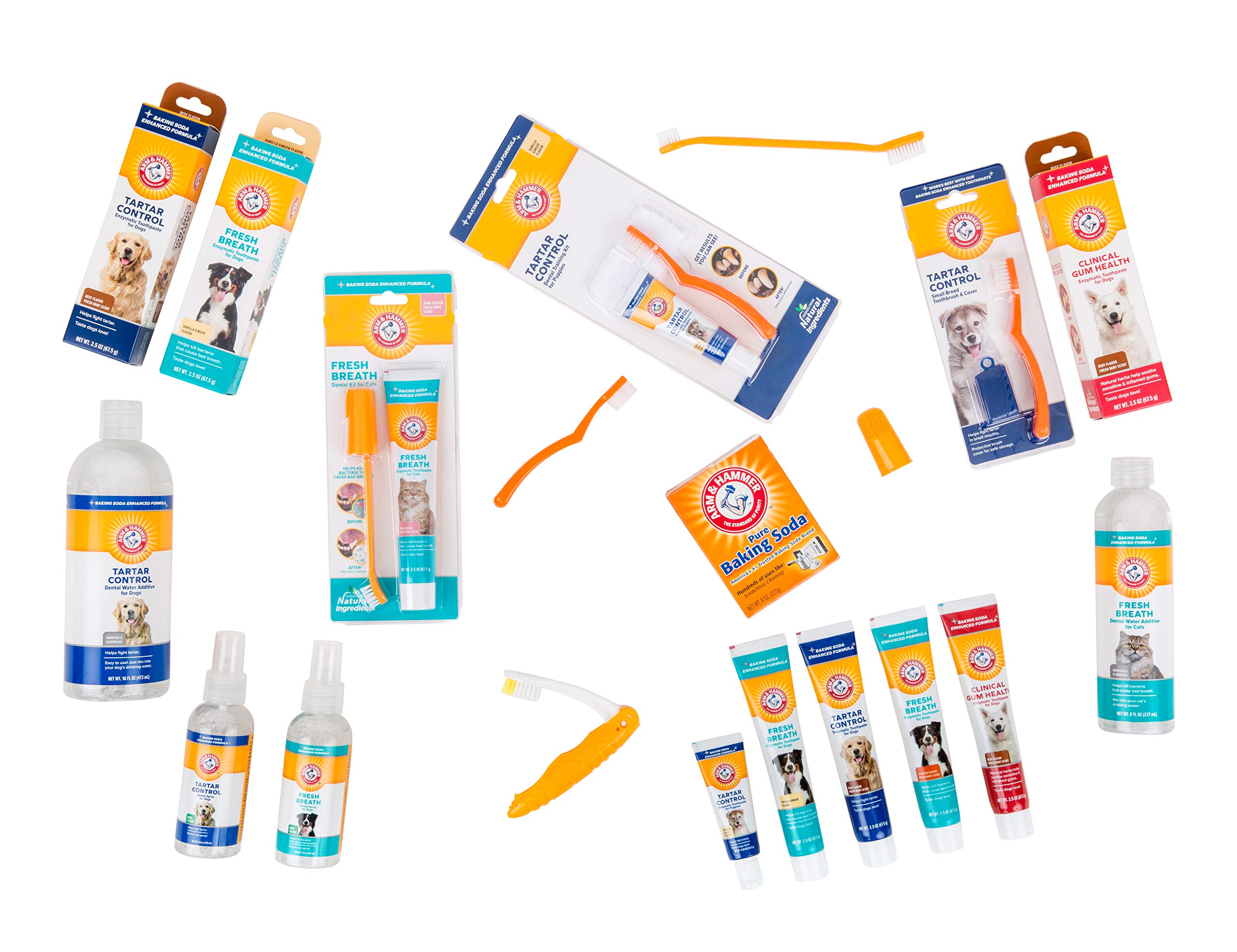 Arm & Hammer for Pets Fresh Breath Enzymatic Dog Toothpaste, Vanilla Ginger Flavor, Safe for Puppies and Adult Dogs, Daily Baking Soda Dental Gel to Eliminate Bad Breath, 2.5 Oz