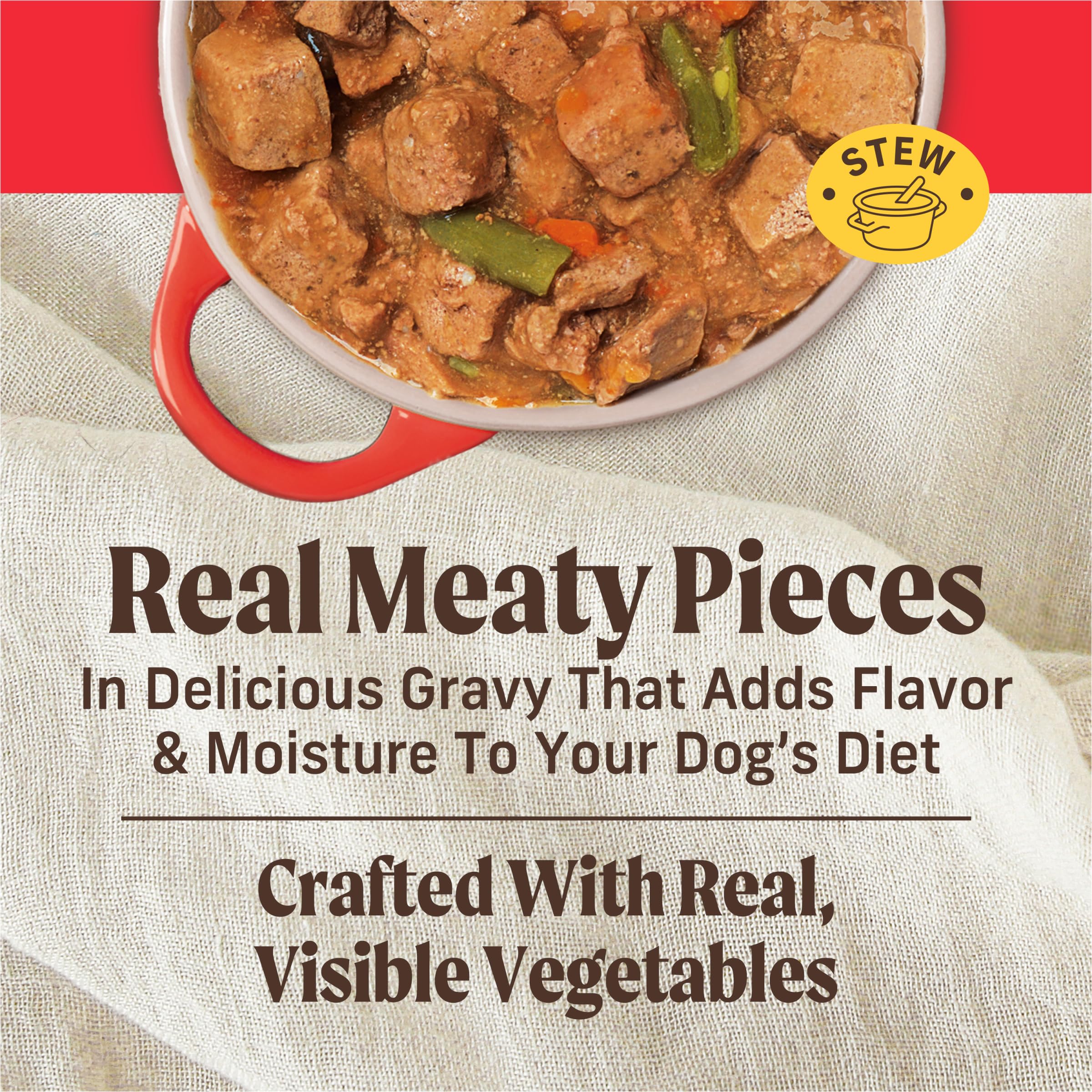 Merrick Grain Free Wet Dog Food, Cowboy Cookout Recipe With Real Deboned Beef, Canned Adult Dog Food, 12.7 oz. Can