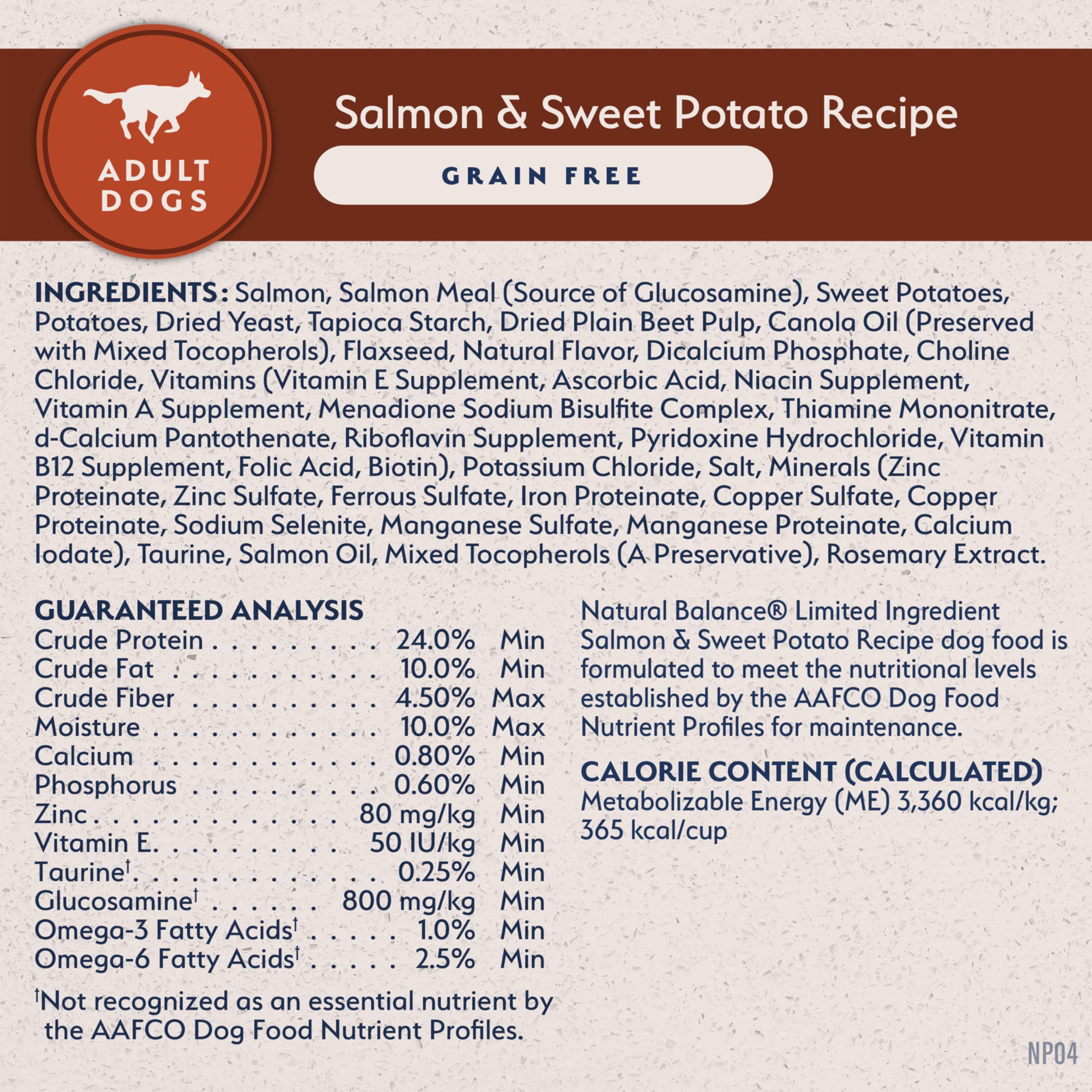 Natural Balance Limited Ingredient Adult Grain-Free Dry Dog Food, Salmon & Sweet Potato Recipe, Single Protein, Sensitive Stomach & Skin Support that is Vet Recommended, 24lb (Pk of 1)