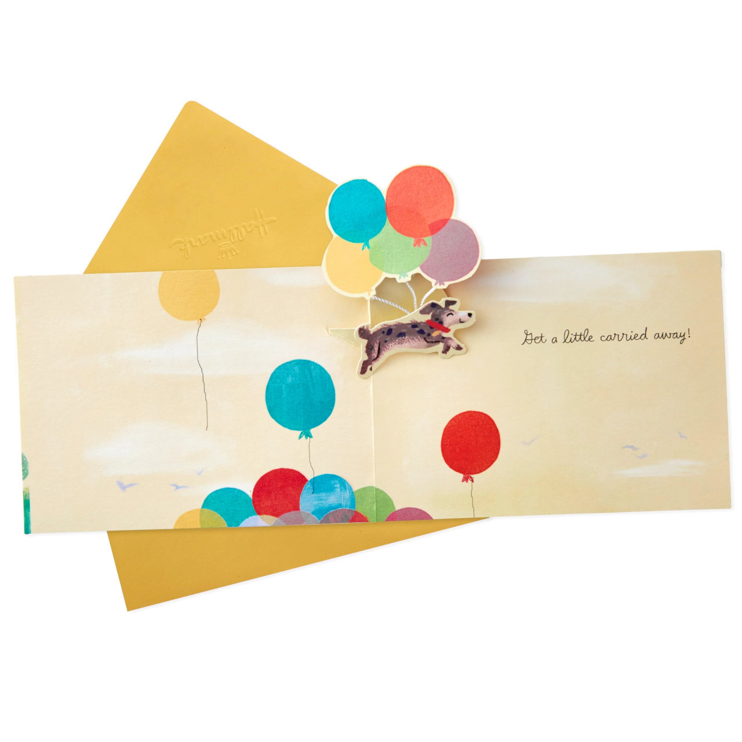 Hallmark Paper Wonder Pop Up Birthday Card (Get Carried Away)