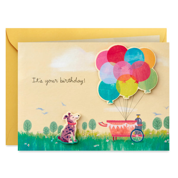 Hallmark Paper Wonder Pop Up Birthday Card (Get Carried Away)